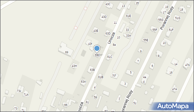 Chotomów, Urocza, 7, mapa Chotomów