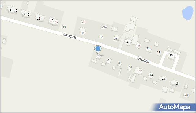 Długie Pole, Urocza, 4, mapa Długie Pole