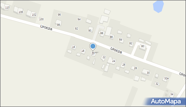 Długie Pole, Urocza, 8, mapa Długie Pole