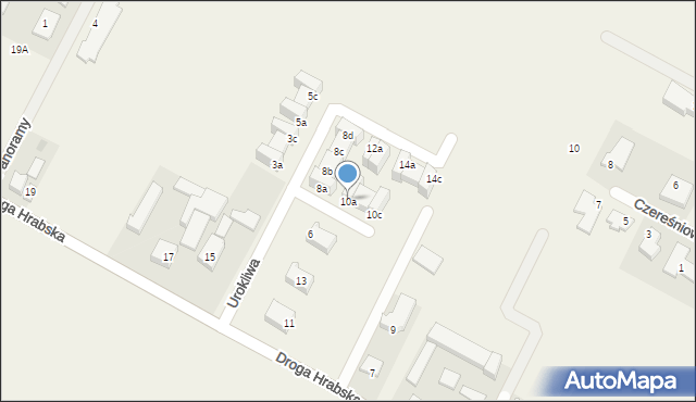 Falenty Nowe, Urokliwa, 10a, mapa Falenty Nowe