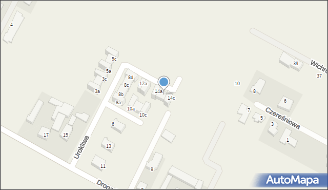 Falenty Nowe, Urokliwa, 14b, mapa Falenty Nowe