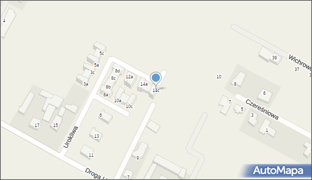 Falenty Nowe, Urokliwa, 14c, mapa Falenty Nowe
