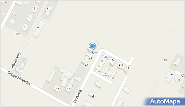 Falenty Nowe, Urokliwa, 5a, mapa Falenty Nowe