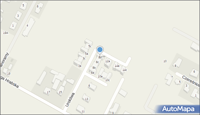 Falenty Nowe, Urokliwa, 8d, mapa Falenty Nowe
