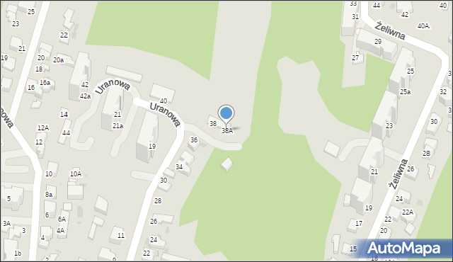Gdynia, Uranowa, 38A, mapa Gdyni