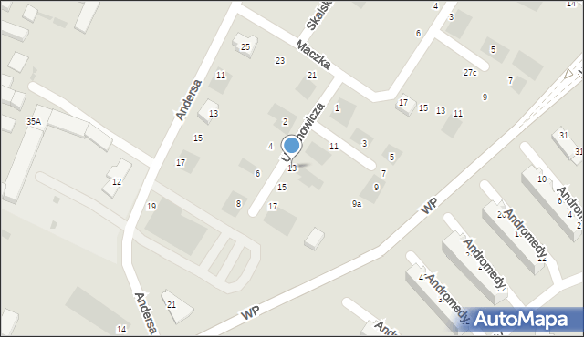 Głogów, Urbanowicza Witolda, gen., 13, mapa Głogów