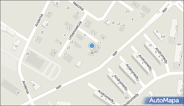 Głogów, Urbanowicza Witolda, gen., 9a, mapa Głogów