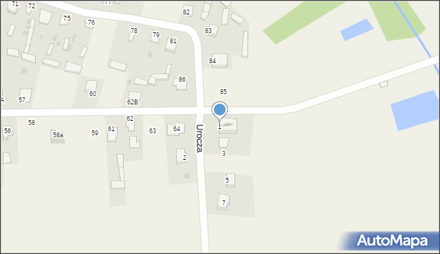 Gołąb, Urocza, 1, mapa Gołąb