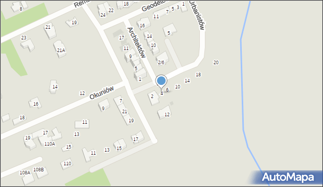 Grodzisk Mazowiecki, Urbanistów, 4, mapa Grodzisk Mazowiecki