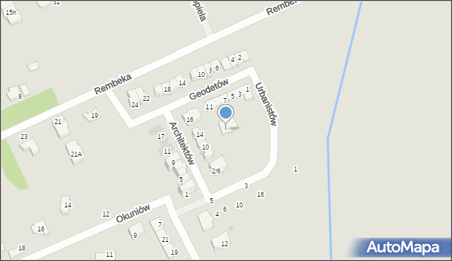 Grodzisk Mazowiecki, Urbanistów, 5, mapa Grodzisk Mazowiecki