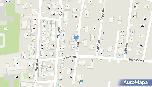Grójec, Urocza, 3, mapa Grójec
