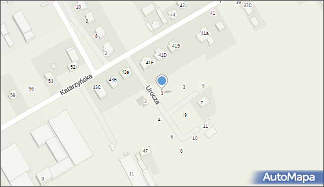 Gruszczyn, Urocza, 1, mapa Gruszczyn