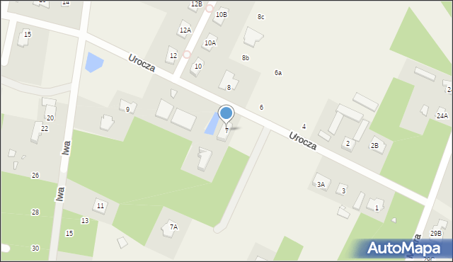 Henryków-Urocze, Urocza, 7, mapa Henryków-Urocze