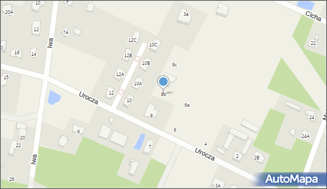 Henryków-Urocze, Urocza, 8b, mapa Henryków-Urocze