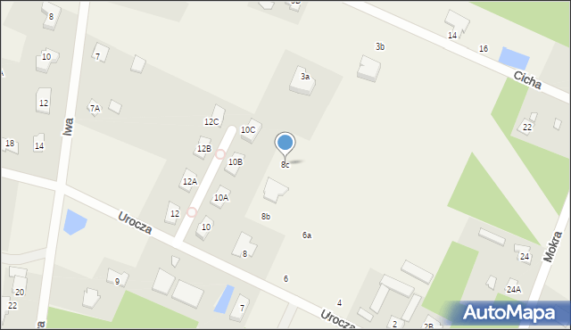 Henryków-Urocze, Urocza, 8c, mapa Henryków-Urocze