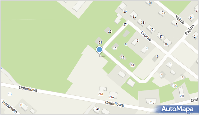 Kiełpino, Urocza, 19, mapa Kiełpino
