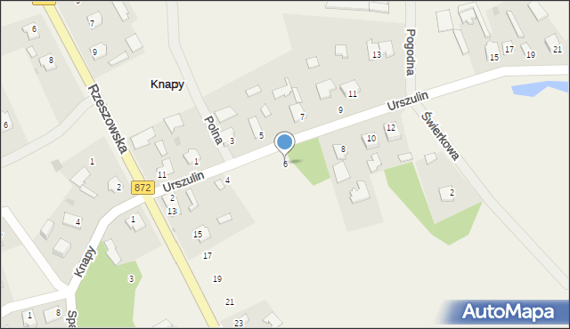 Knapy, Urszulin, 6, mapa Knapy