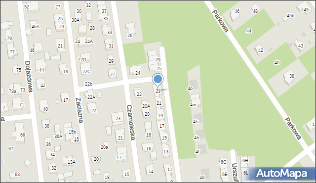 Kobyłka, Urszulki, 23, mapa Kobyłka