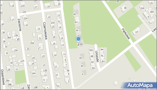 Kobyłka, Urszulki, 4f, mapa Kobyłka