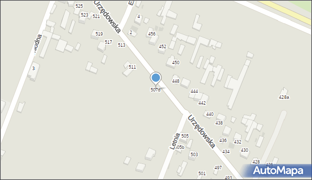 Kraśnik, Urzędowska, 507d, mapa Kraśnik