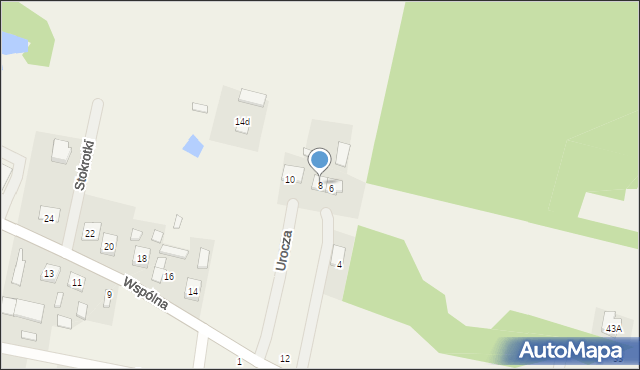 Królewiec, Urocza, 8, mapa Królewiec