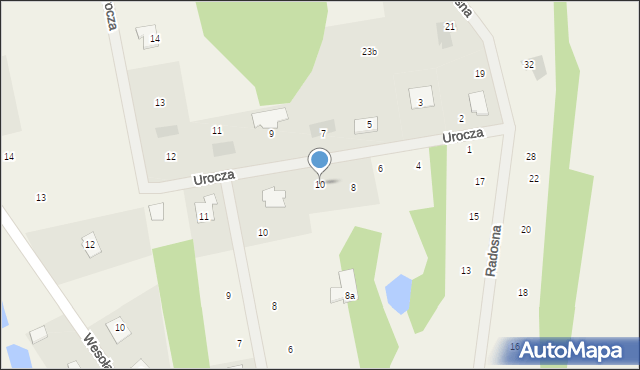 Linowiec, Urocza, 10, mapa Linowiec