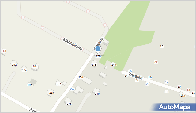 Lublin, Urodzajna, 27B, mapa Lublina