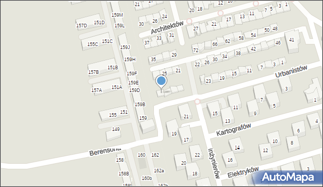Marki, Urbanistów, 33, mapa Marki