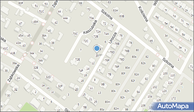 Marki, Urocza, 10, mapa Marki