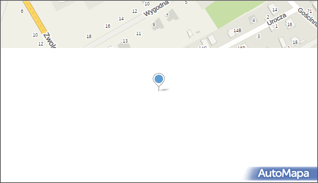Nowiny, Urocza, 13, mapa Nowiny