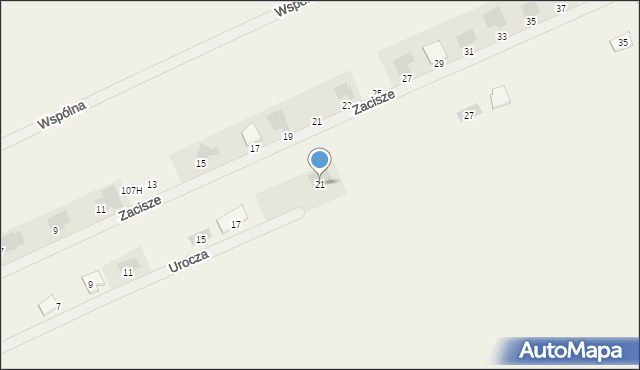 Otwock Mały, Urocza, 21, mapa Otwock Mały