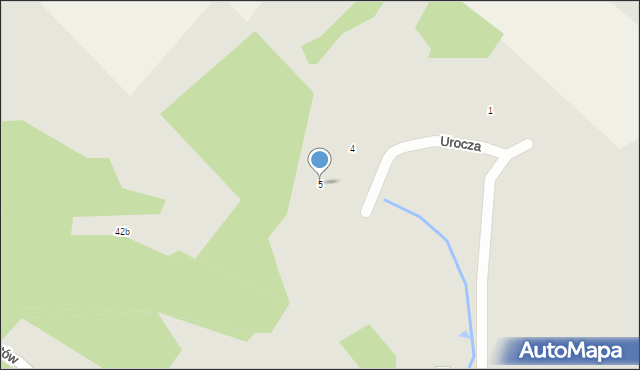 Piechowice, Urocza, 5, mapa Piechowice
