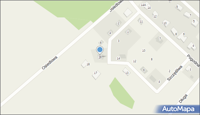 Podańsko, Urocza, 16, mapa Podańsko