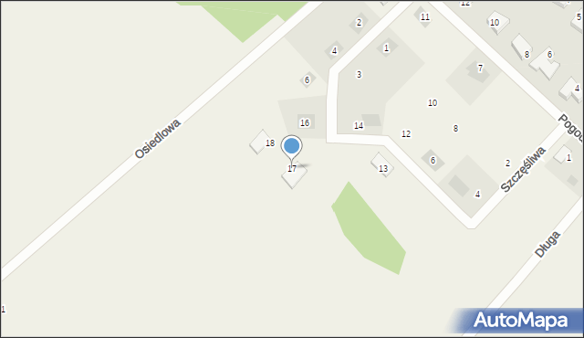 Podańsko, Urocza, 17, mapa Podańsko