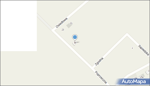 Podańsko, Urocza, 34, mapa Podańsko