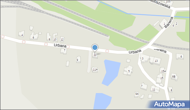 Rydułtowy, Urbana, 11, mapa Rydułtowy