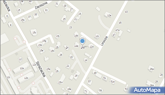Rzeszów, Urocza, 14d, mapa Rzeszów