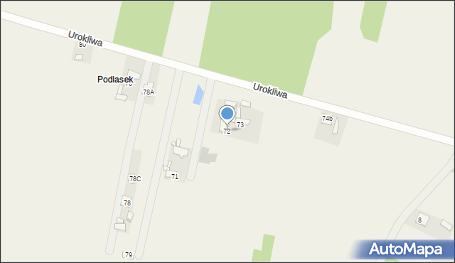 Rżyska, Urokliwa, 32, mapa Rżyska