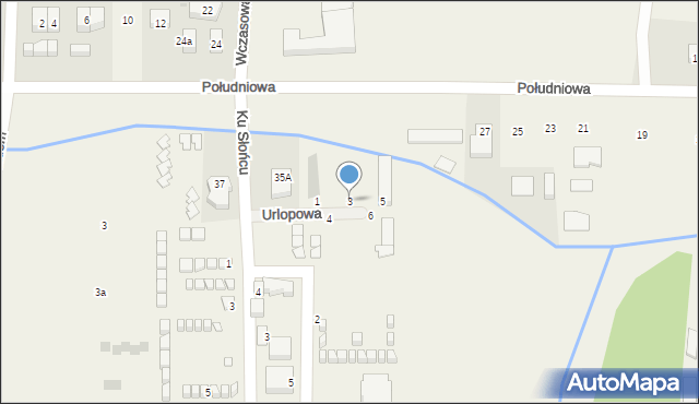 Sarbinowo, Urlopowa, 3, mapa Sarbinowo