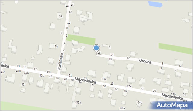 Skierniewice, Urocza, 17, mapa Skierniewic