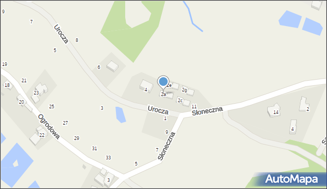 Sosnówka, Urocza, 2a, mapa Sosnówka