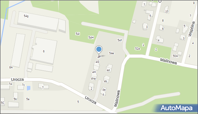 Stefanowo, Urocza, 4F, mapa Stefanowo