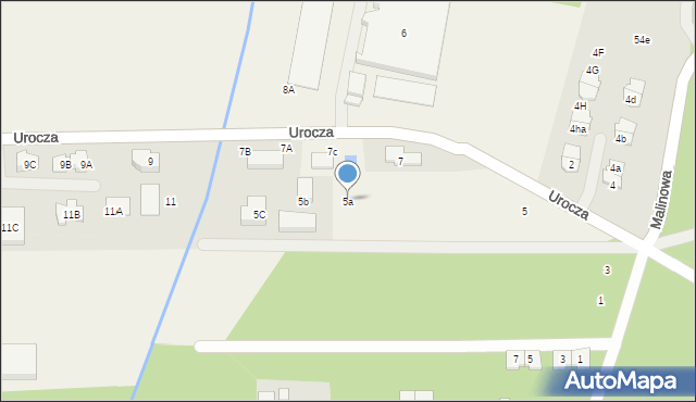Stefanowo, Urocza, 5a, mapa Stefanowo