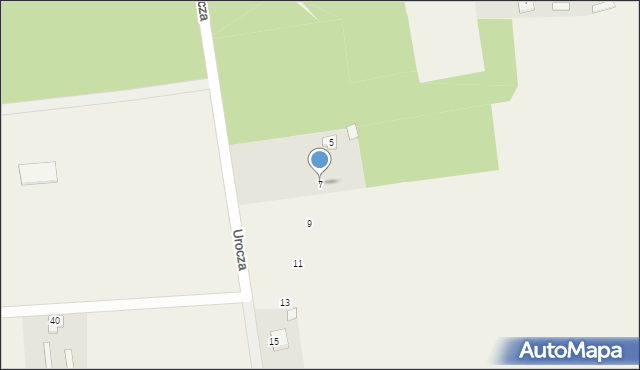 Sulbiny, Urocza, 7, mapa Sulbiny