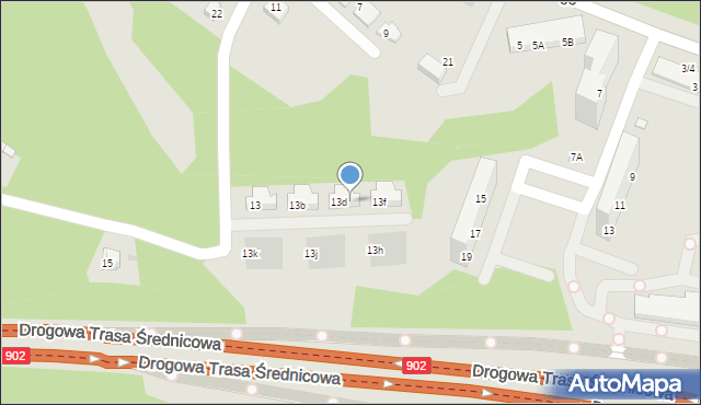 Świętochłowice, Uroczysko, 13e, mapa Świętochłowice