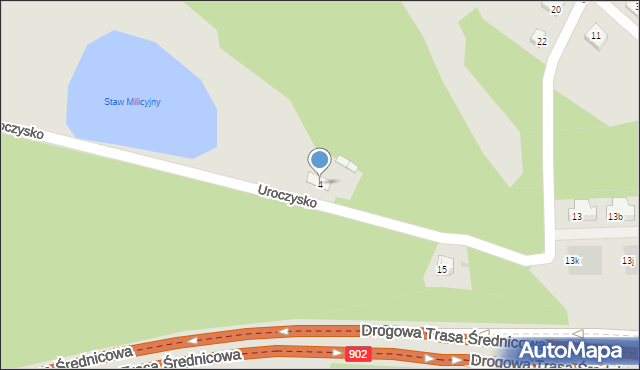 Świętochłowice, Uroczysko, 4, mapa Świętochłowice