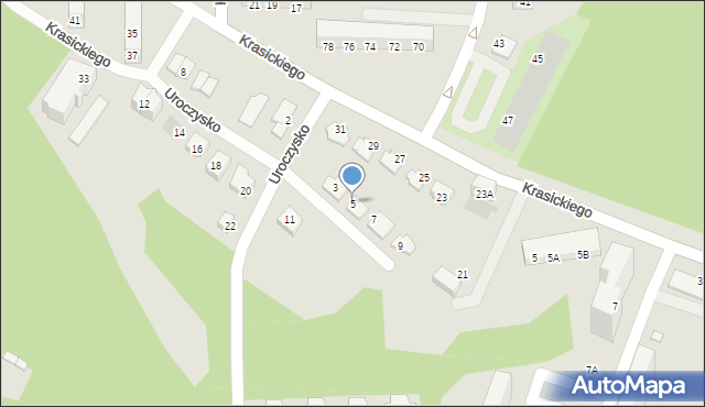 Świętochłowice, Uroczysko, 5, mapa Świętochłowice