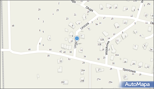 Tarnowiec, Urocza, 9, mapa Tarnowiec