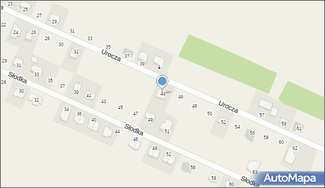 Tumlin-Wykień, Urocza, 44, mapa Tumlin-Wykień