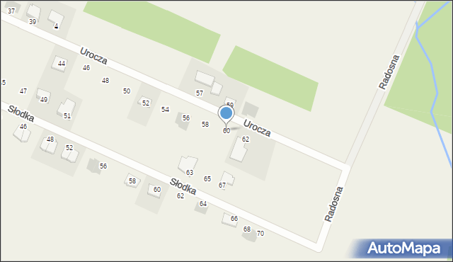 Tumlin-Wykień, Urocza, 60, mapa Tumlin-Wykień